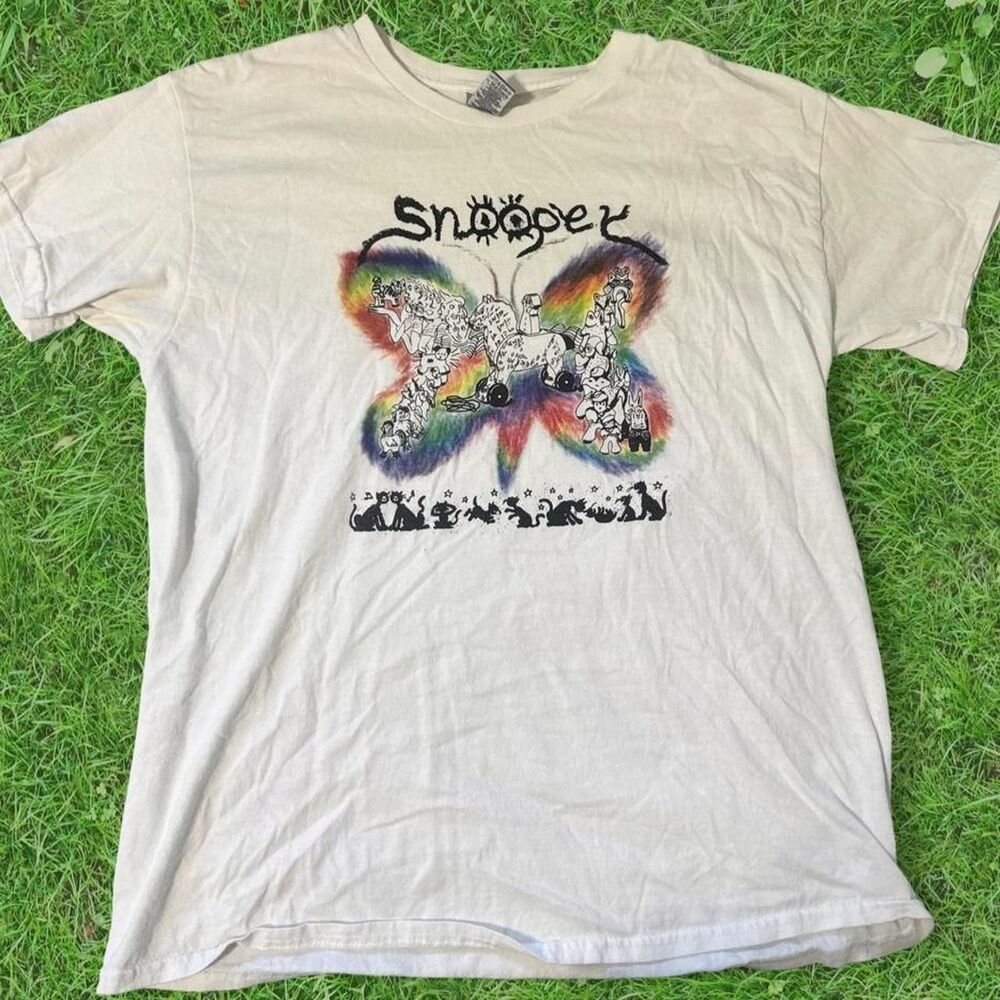 Gildan Women's White and Cream T-shirt